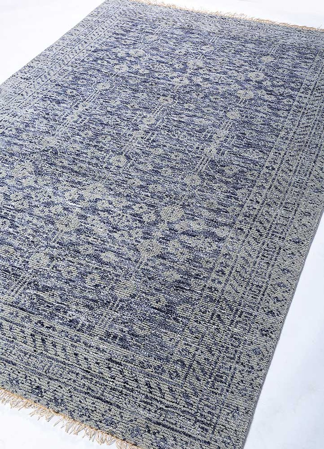 Tapis en laine - 240 x 150 cm - bleu