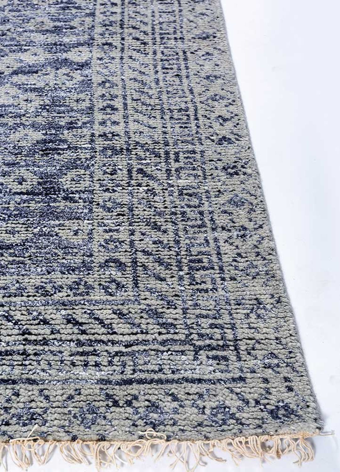 Tapis en laine - 240 x 150 cm - bleu