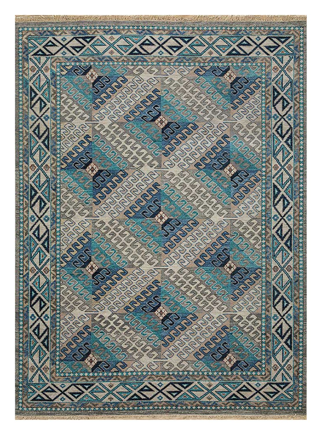 Tapis en laine - 240 x 150 cm - bleu clair
