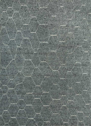 Tapis en laine - 300 x 240 cm - gris