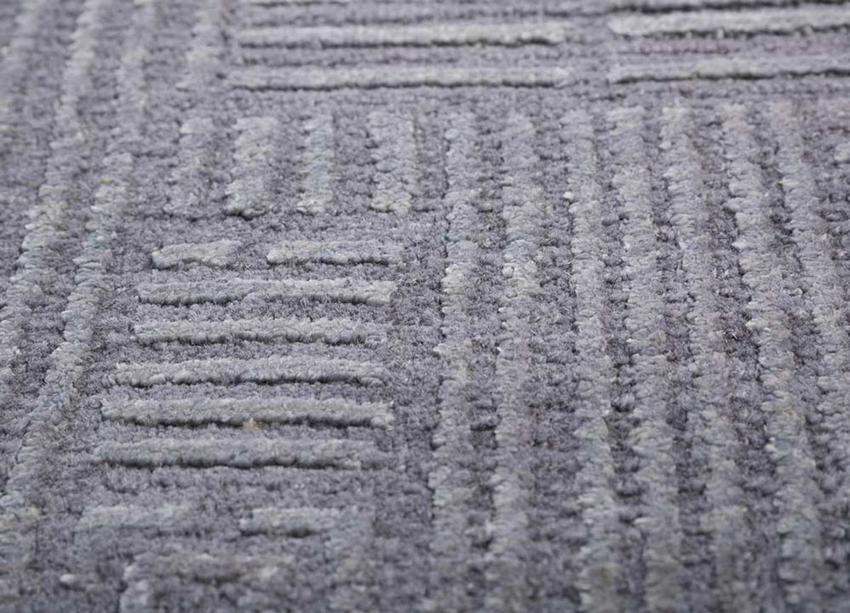 Tapis en laine - 300 x 240 cm - gris
