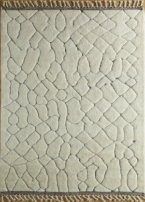 Tapis en laine - 300 x 200 cm - crème