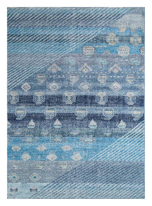 Tapis en laine - 240 x 150 cm - bleu