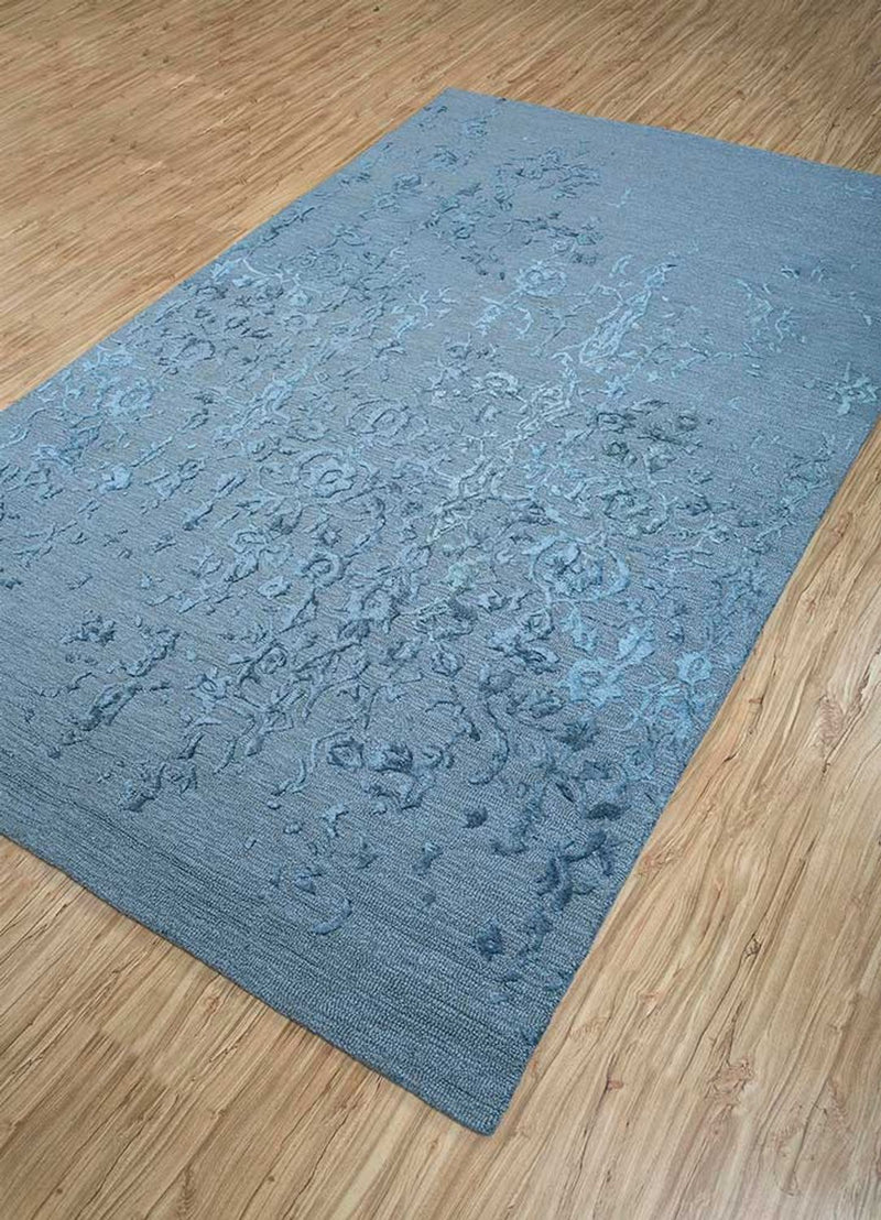 Tapis en laine - 270 x 180 cm - bleu