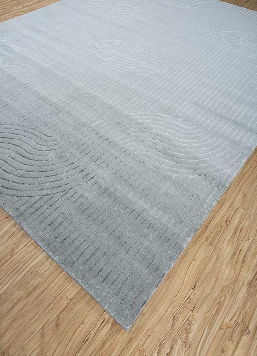 Tapis en laine - 300 x 240 cm - gris