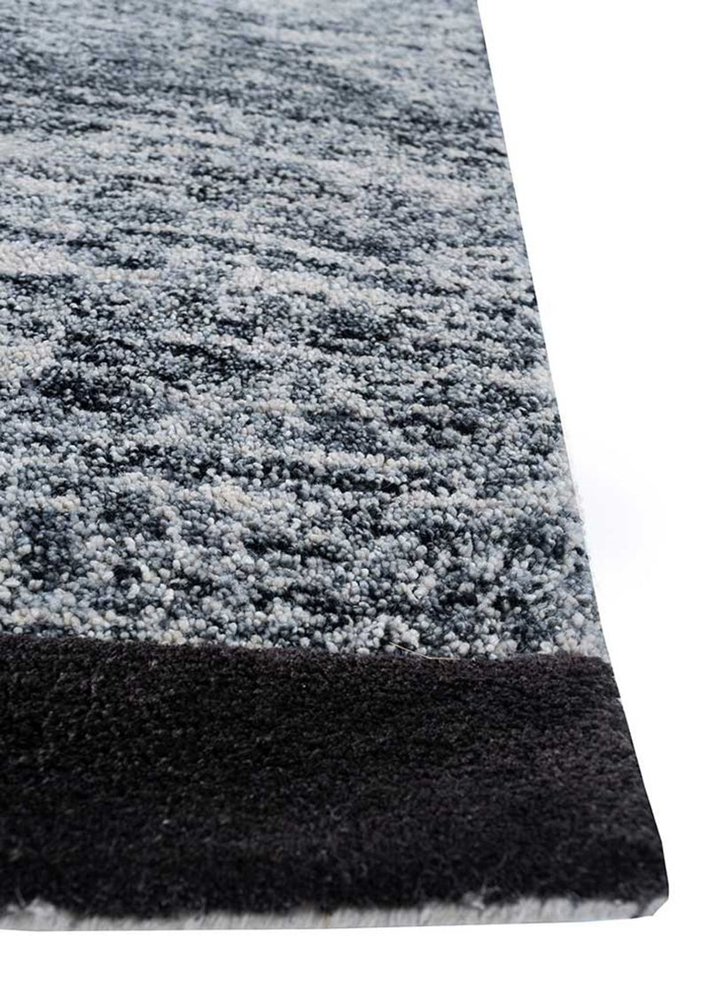 Tapis en laine - 270 x 180 cm - noir et blanc