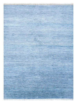 Tapis en laine - 270 x 180 cm - bleu de mer