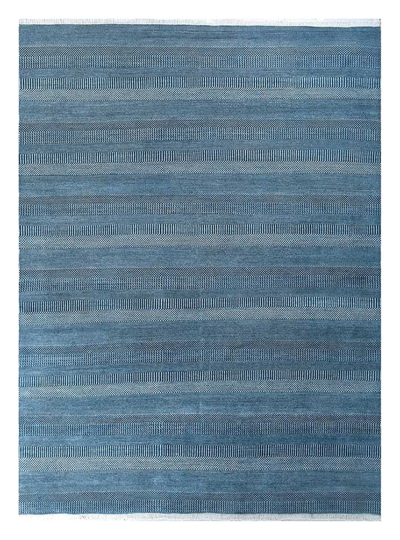 Tapis en laine - 360 x 270 cm - bleu foncé