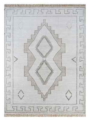 Tapis en laine - 300 x 240 cm - gris clair