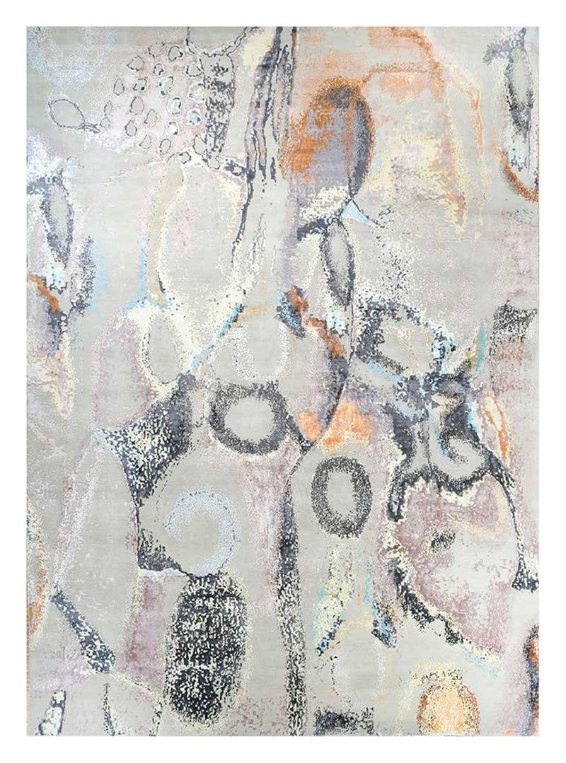 Tapis design - 450 x 360 cm - argent
