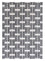 Tapis en laine - 330 x 240 cm - noir et blanc