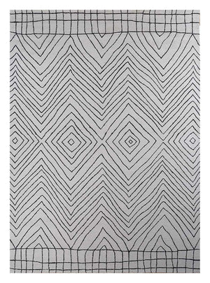 Tapis en laine - 330 x 240 cm - gris clair