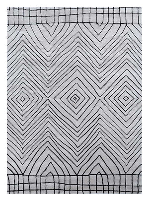 Tapis en laine - 330 x 240 cm - gris clair