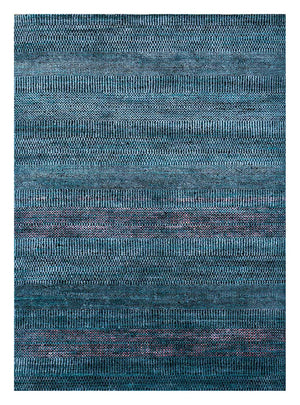 Tapis en laine - 270 x 180 cm - bleu foncé