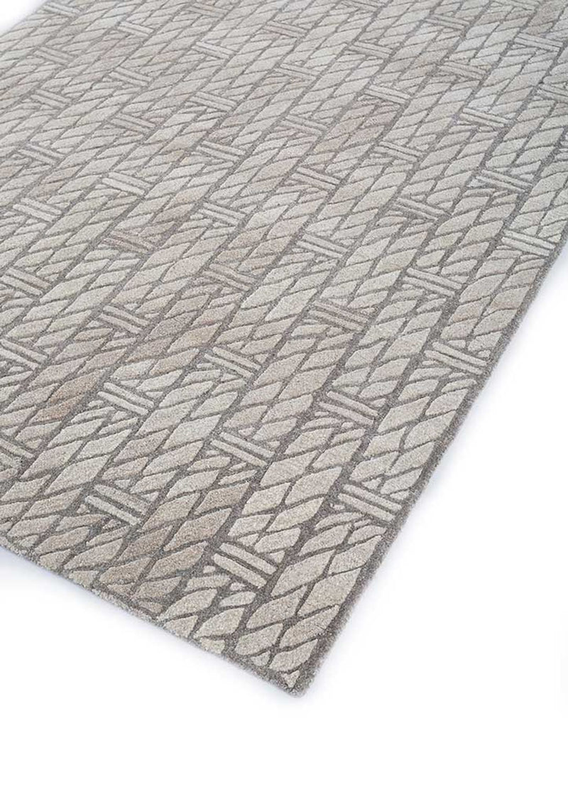 Tapis en laine - 240 x 150 cm - beige foncé