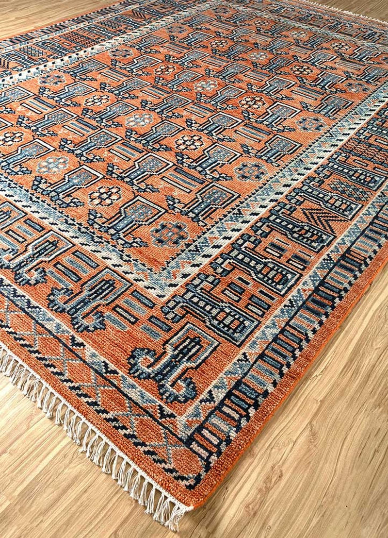 Tapis en laine - 300 x 240 cm - rouge clair