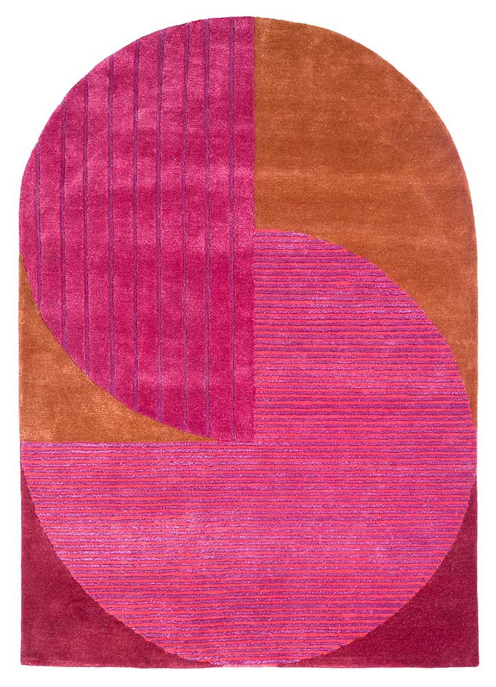 Tapis en laine originale - 270 x 180 cm - rose