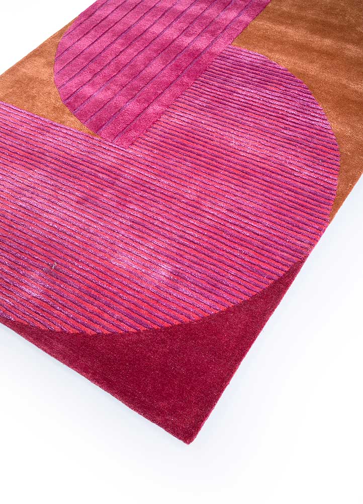 Tapis en laine originale - 270 x 180 cm - rose