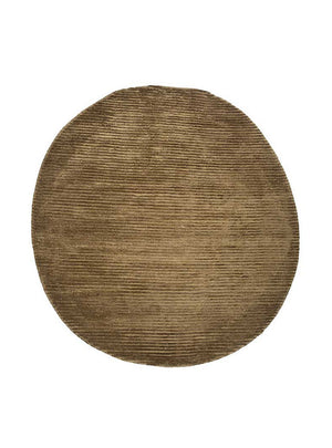 Tapis en laine originale  - 210 x 165 cm - beige foncé
