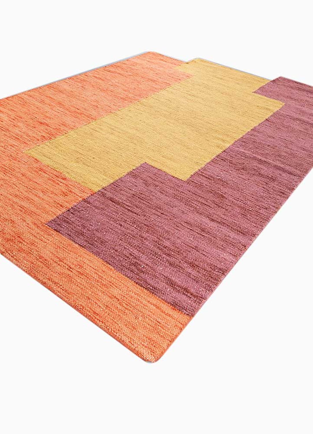Tapis en laine originale - 270 x 180 cm - orange