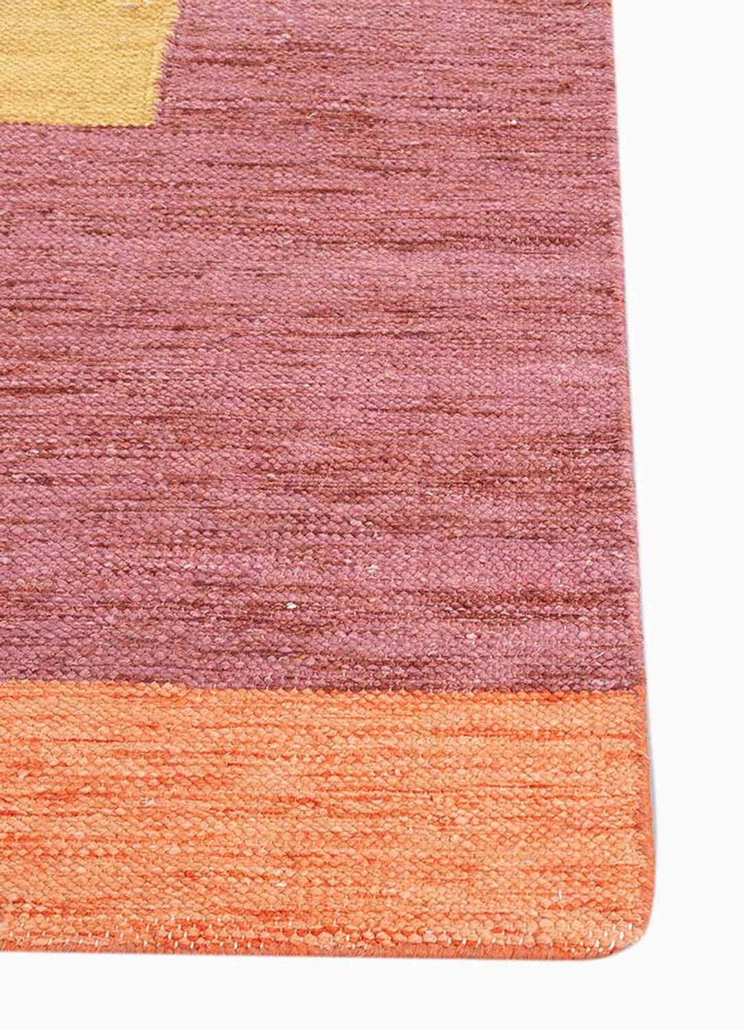 Tapis en laine originale - 270 x 180 cm - orange