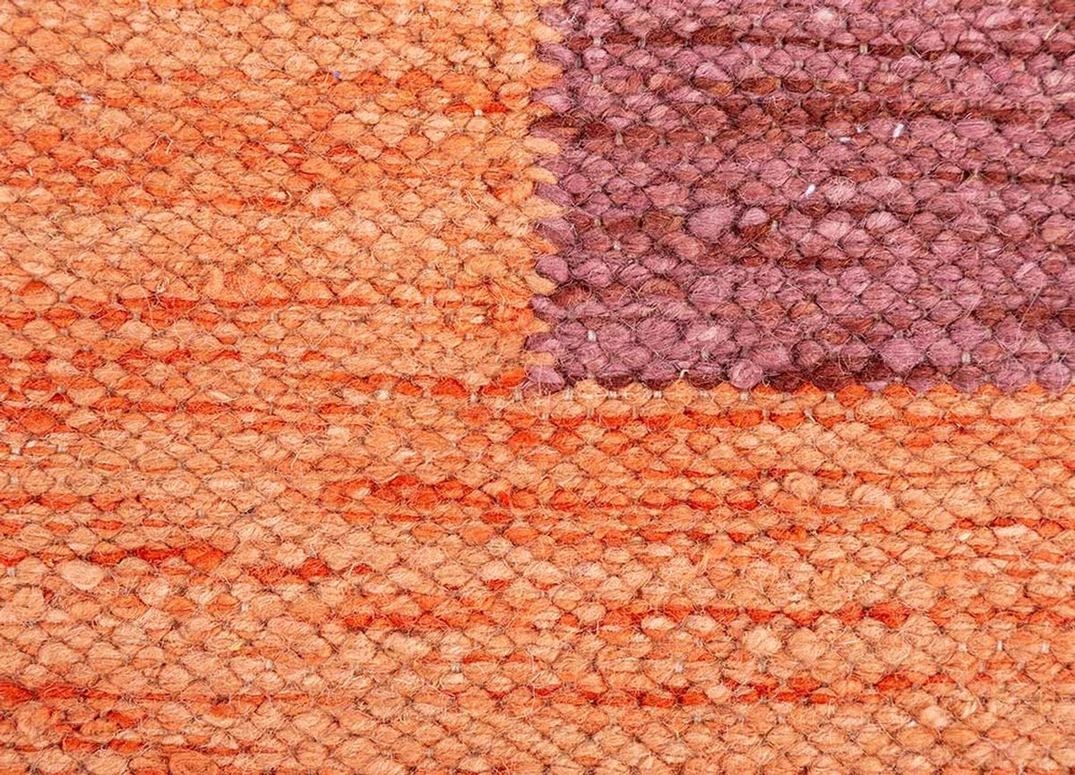 Tapis en laine originale - 270 x 180 cm - orange