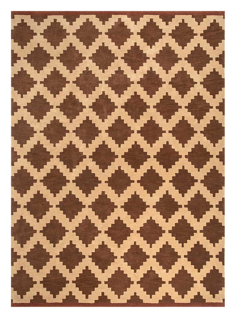 Tapis en laine - 270 x 210 cm - marron
