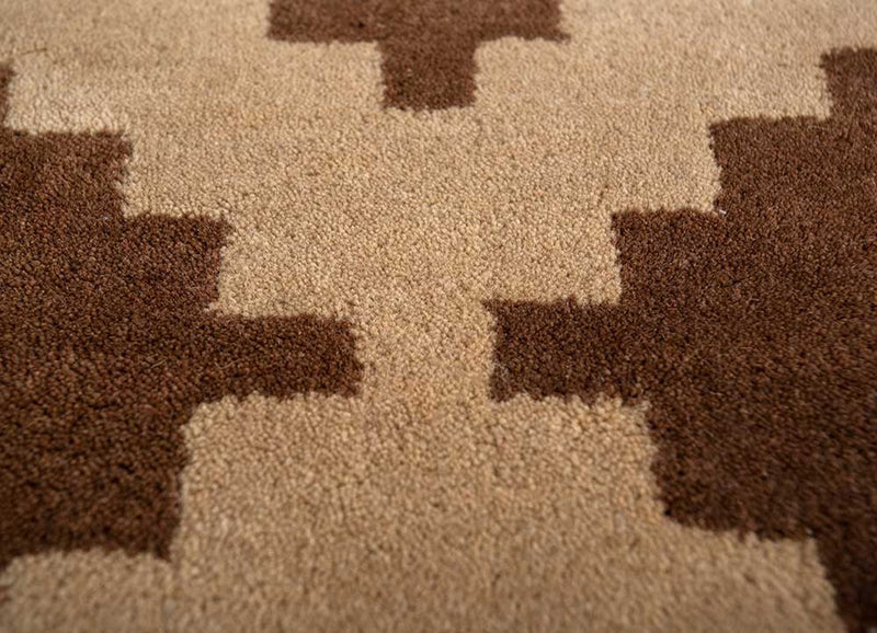 Tapis en laine - 270 x 210 cm - marron