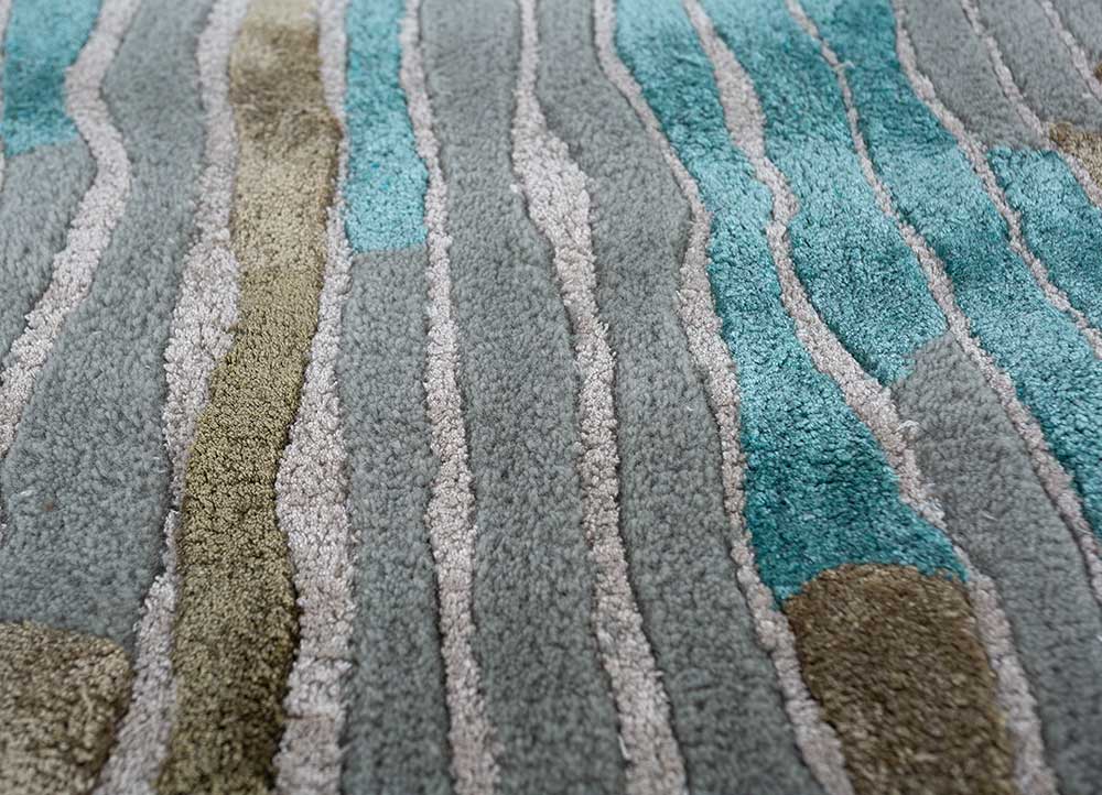 Tapis design originale  - 270 x 180 cm - bleu