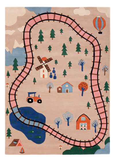 Train Tapis Enfant
