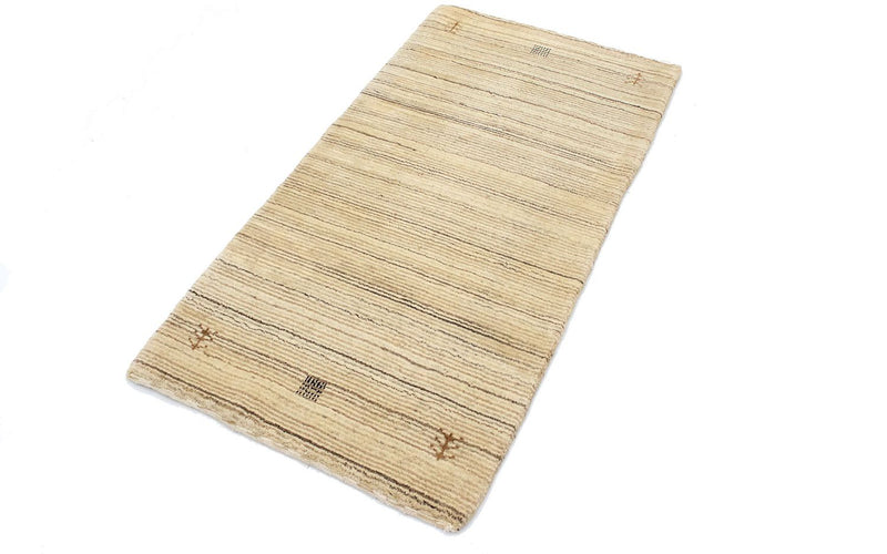 Tapis en laine - 124 x 63 cm - naturel