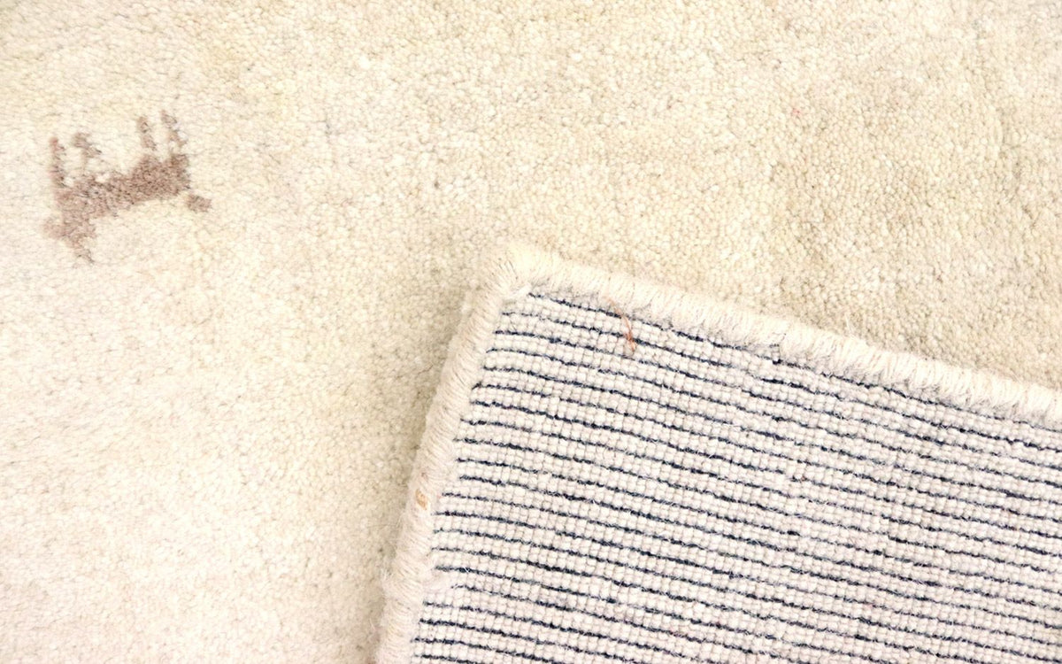 Tapis en laine - 195 x 140 cm - beige