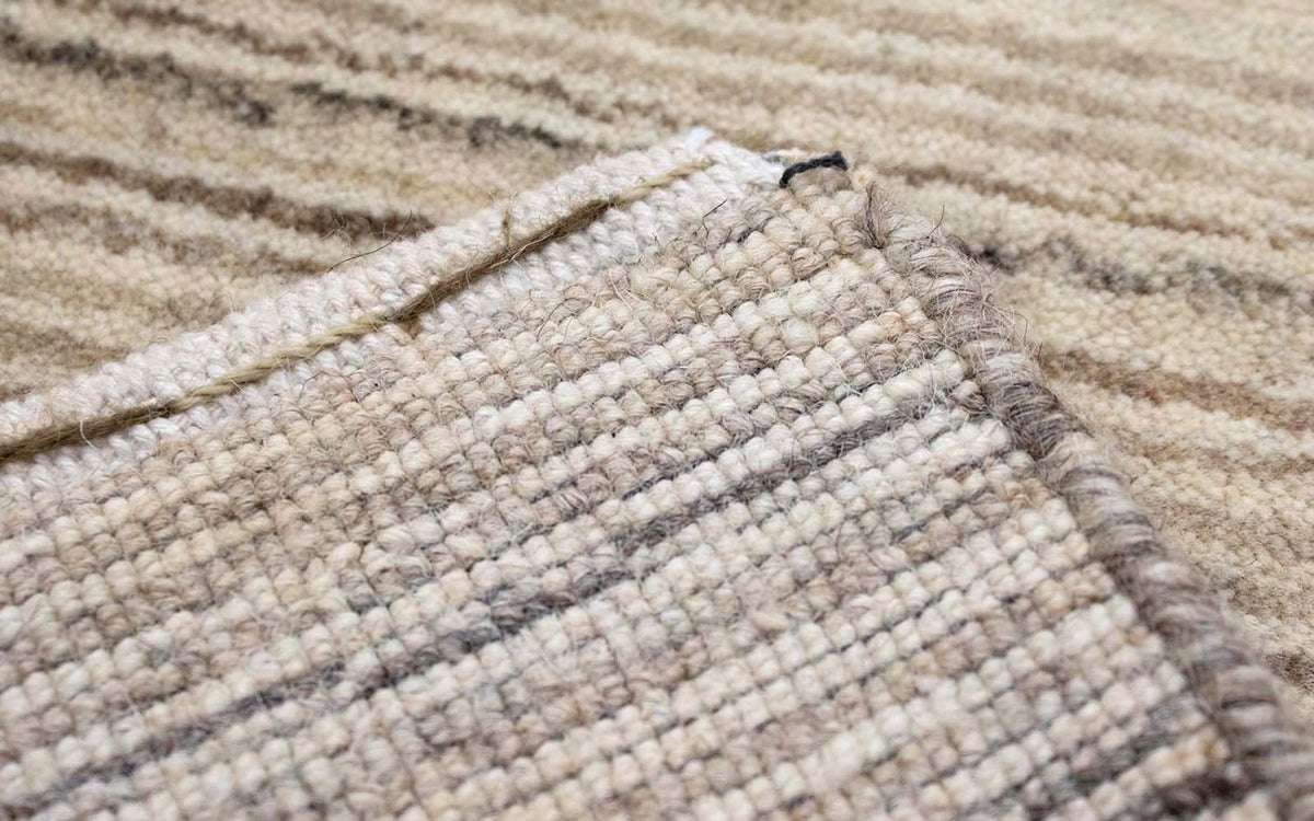 Tapis en laine - 124 x 63 cm - naturel