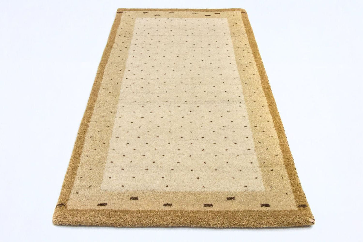 Tapis Gabbeh - Indus - 136 x 72 cm - beige