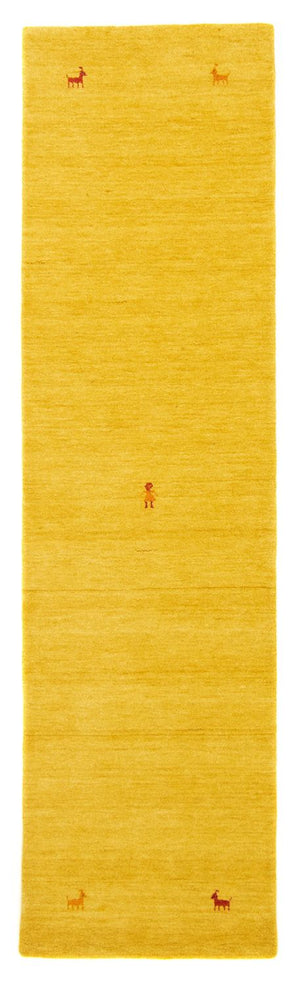 Tapis de couloir Tapis Gabbeh - Softy - 200 x 80 cm - or