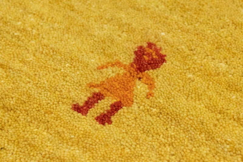 Tapis de couloir Tapis Gabbeh - Softy - 200 x 80 cm - or