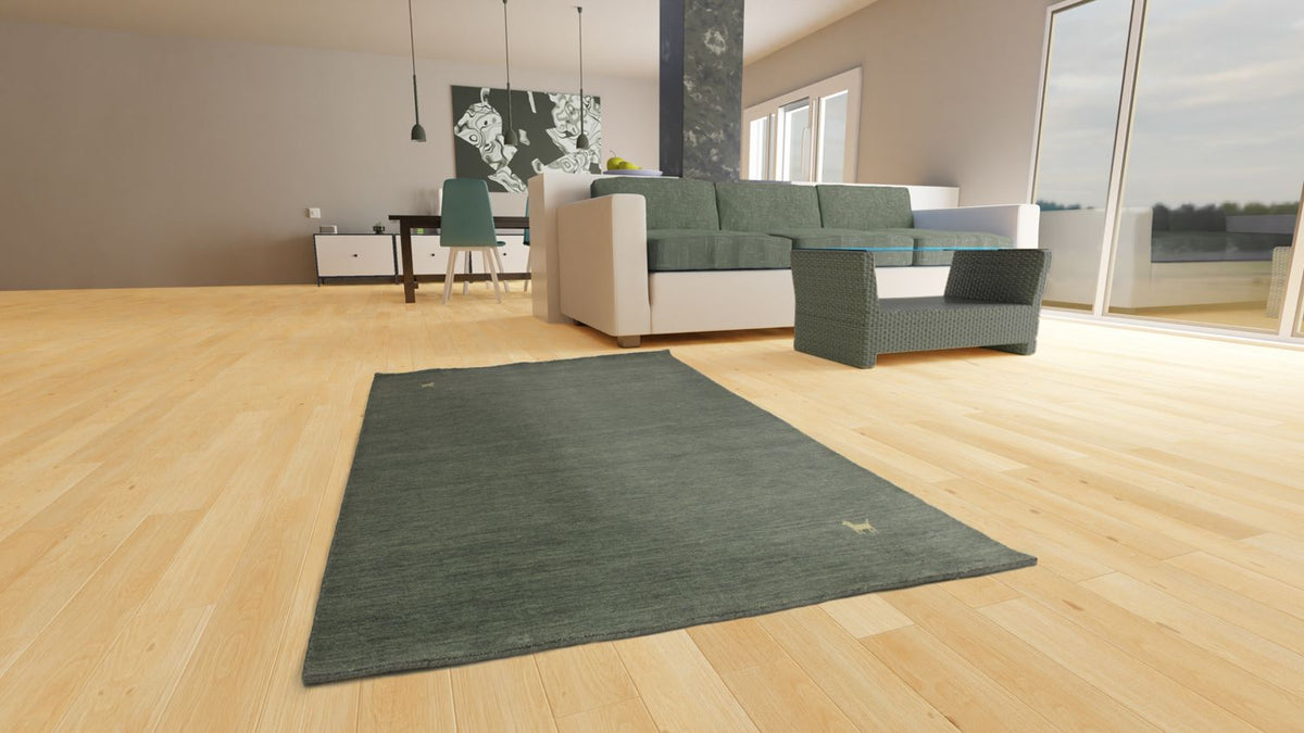 Tapis Gabbeh - Indus - 250 x 200 cm - gris