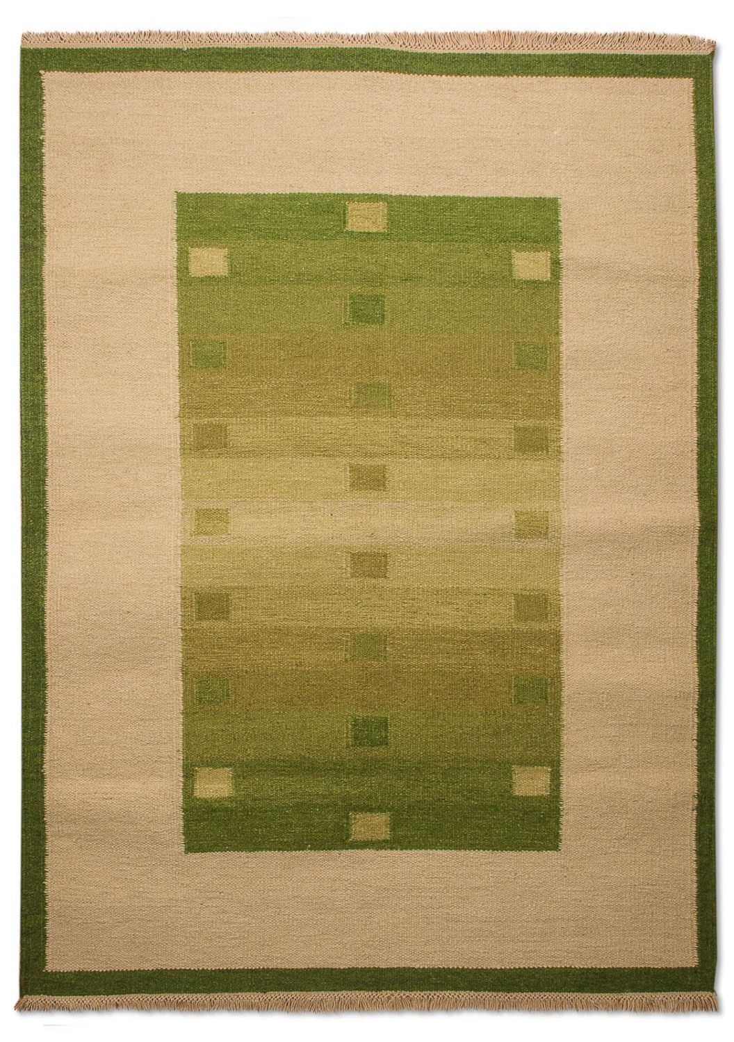 Tapis Kelim - Tendance - 180 x 120 cm - vert