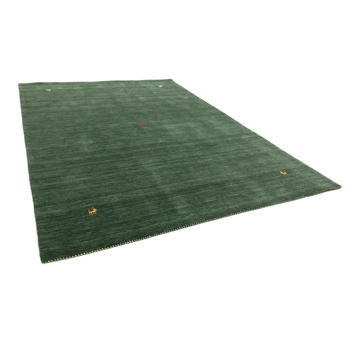 Tapis Gabbeh - Softy - 160 x 90 cm - vert foncé