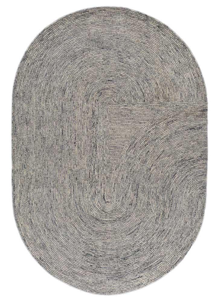 Tapis en laine originale  - 225 x 150 cm - gris