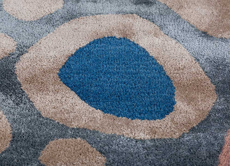 Tapis design originale  - 270 x 180 cm - bleu