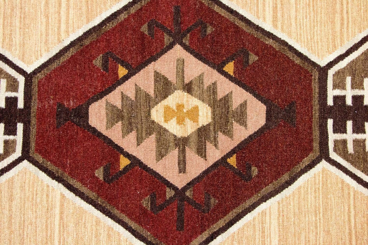 Tapis Kelim - Tendance - 187 x 126 cm - jaune