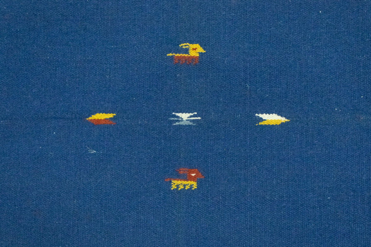 Tapis Kelim - Tendance - 180 x 120 cm - bleu