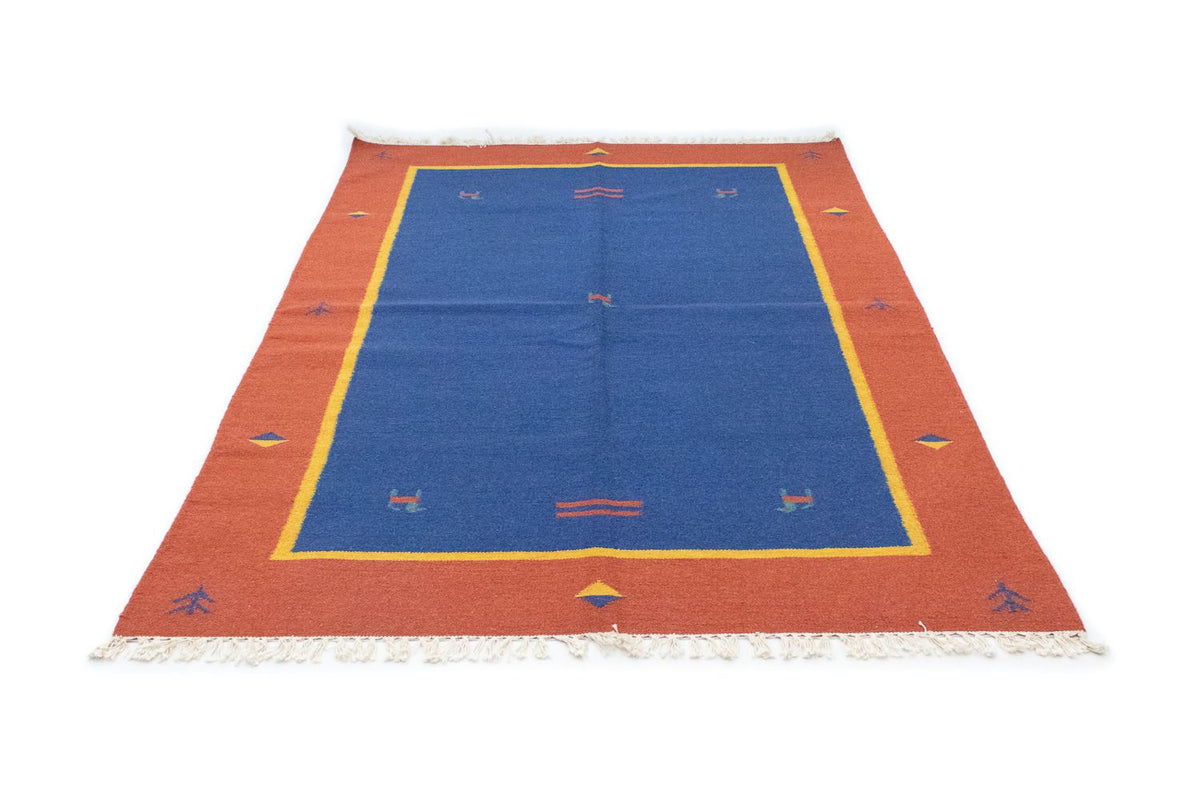 Tapis Kelim - Tendance - 200 x 140 cm - bleu