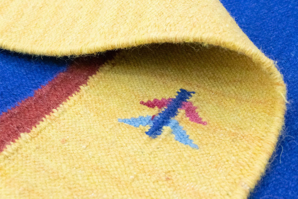 Tapis Kelim - Tendance - 200 x 140 cm - bleu