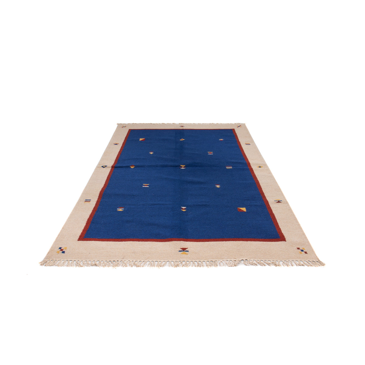 Tapis Kelim - Tendance - 240 x 170 cm - bleu foncé