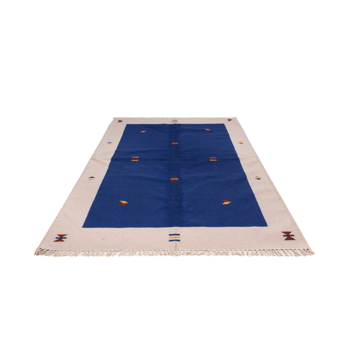 Tapis Kelim - Tendance - 240 x 170 cm - bleu foncé