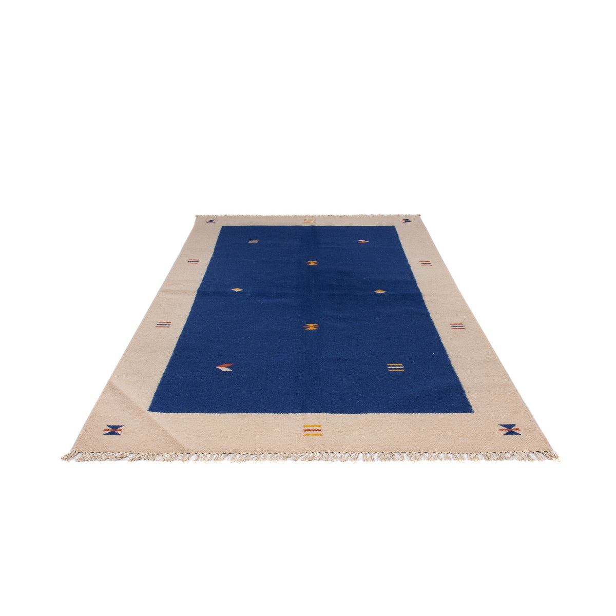Tapis Kelim - Tendance - 240 x 170 cm - bleu foncé