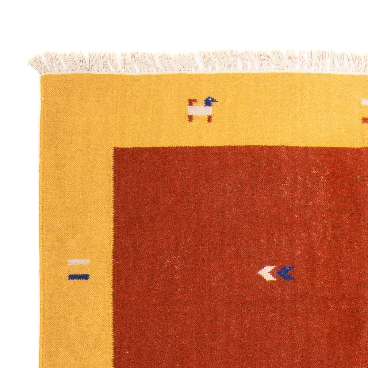 Tapis Kelim - Tendance - 240 x 170 cm - rouge foncé