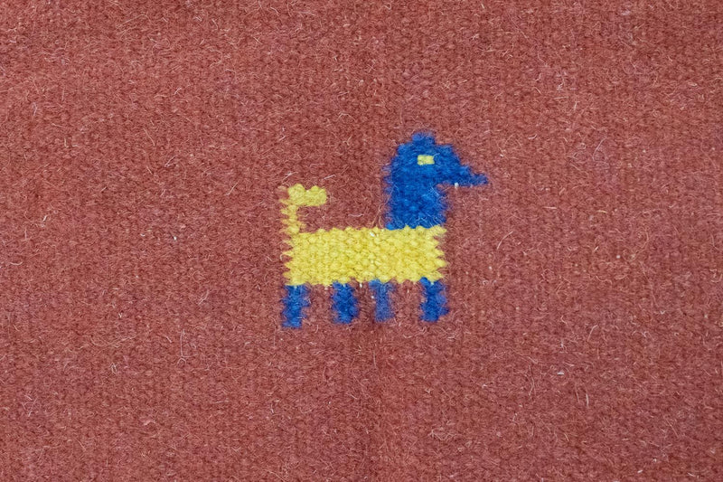 Tapis Kelim - Tendance - 200 x 140 cm - rouge